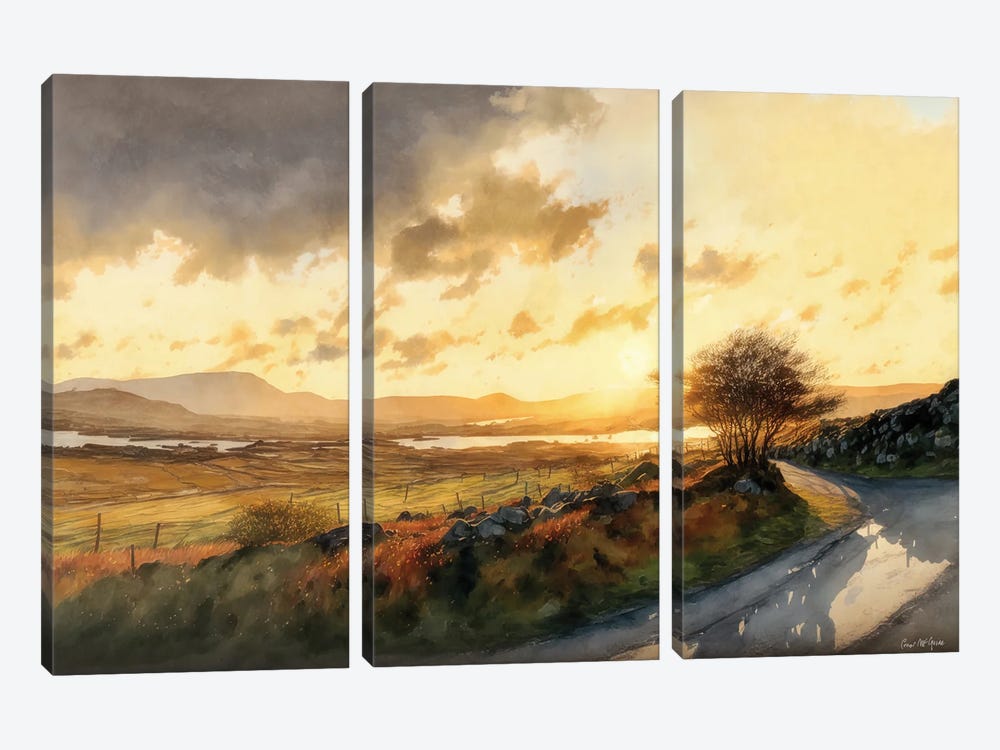 The Wilds Of Donegal by Conor McGuire 3-piece Canvas Wall Art
