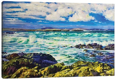Ballyglass Lighthouse, County Mayo Canvas Art Print - Conor McGuire