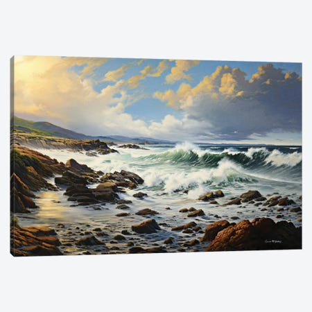 Wild Atlantic Storm Canvas Print #MGY81} by Conor McGuire Canvas Wall Art