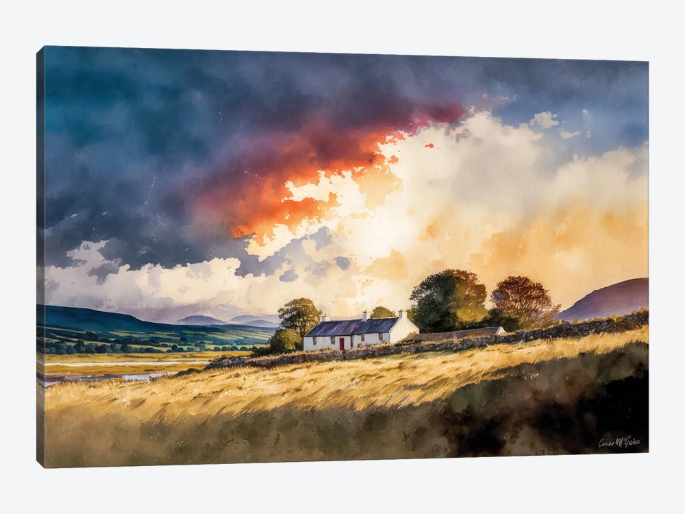 Hillside Cottage, Achill, County Mayo by Conor McGuire 1-piece Canvas Wall Art