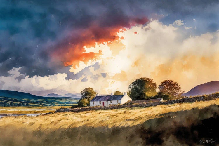Hillside Cottage, Achill, County Mayo by Conor McGuire wall art