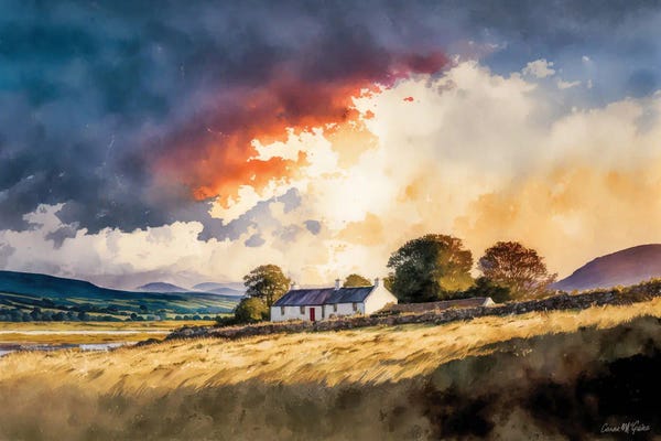 Conor McGuire: Hillside Cottage, Achill, County Mayo by Conor McGuire
