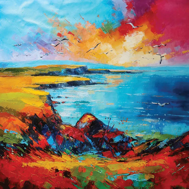 Cliffs On Fire by Conor McGuire wall art