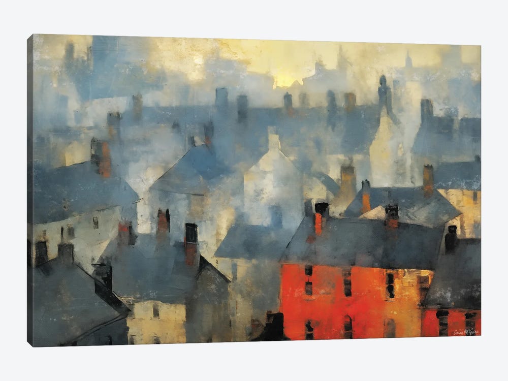Roof Tops I by Conor McGuire 1-piece Canvas Art Print