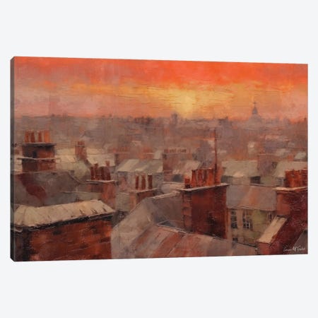 Roof Tops VIII Canvas Print #MGY97} by Conor McGuire Canvas Wall Art