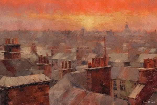Canvas Print: Roof Tops VIII by Conor McGuire
