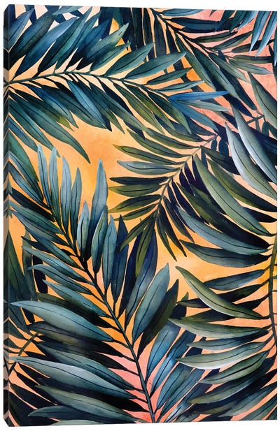 Tropical Leaves III Canvas Art Print - Ana Moguš