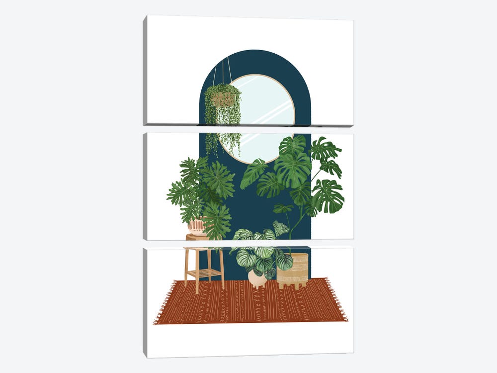 Interior With Plants IX by Ana Moguš 3-piece Art Print