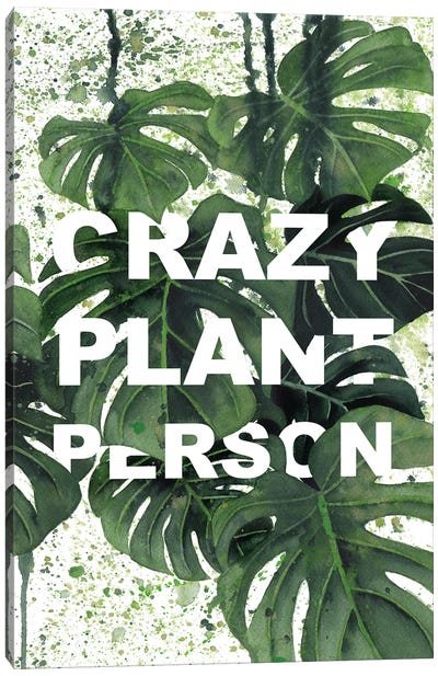 Crazy Plant Person Canvas Art Print - Ana Moguš