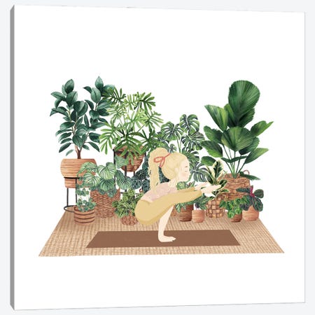 Yoga And Plants III Canvas Print #MGZ142} by Ana Moguš Canvas Art Print