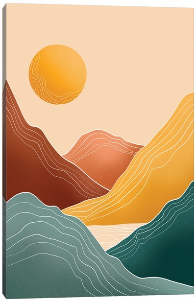 Bohemian Sunset Canvas Art Print - Ana Moguš