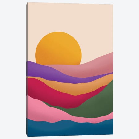 Colourful Sunset Canvas Print #MGZ150} by Ana Moguš Canvas Art