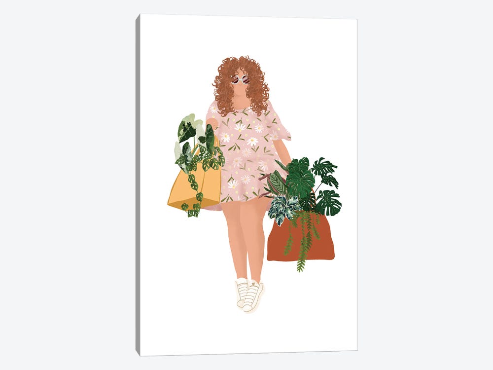 Plant Shopping III by Ana Moguš 1-piece Canvas Art Print