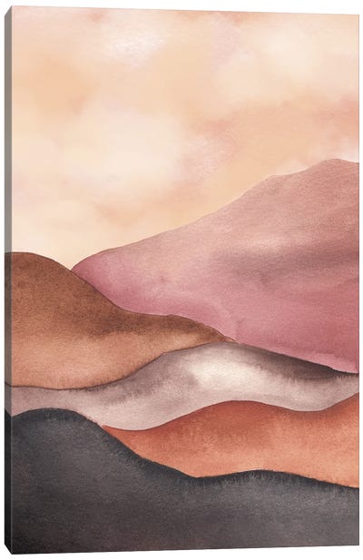 Calming Mountains Canvas Art Print - Ana Moguš