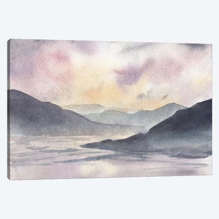 Purple Mountains Canvas Print #MGZ155} by Ana Moguš Art Print
