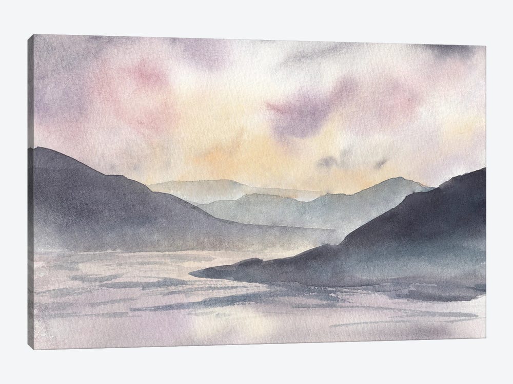 Purple Mountains by Ana Moguš 1-piece Canvas Print
