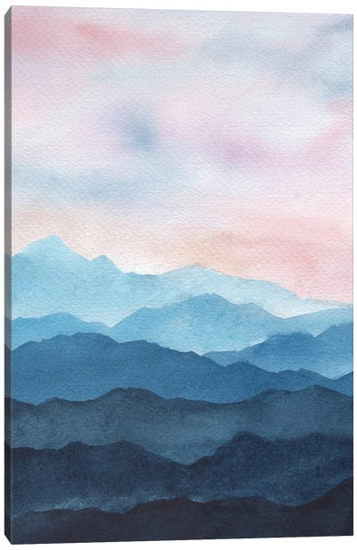 Blue Mountains Canvas Art Print - Ana Moguš