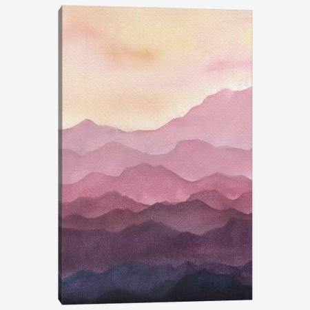 Pink Mountains Canvas Print #MGZ160} by Ana Moguš Canvas Print