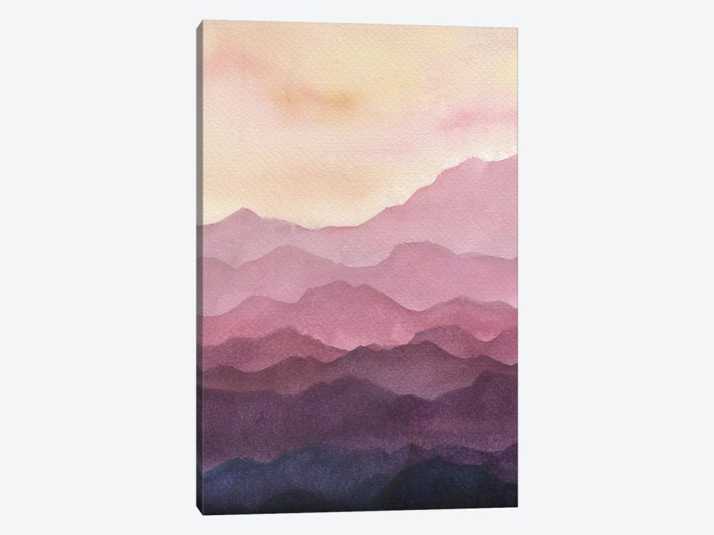 Pink Mountains by Ana Moguš 1-piece Art Print
