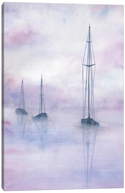 Sailing Ships Canvas Art Print - Mist & Fog Art