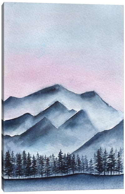 Blue Mountains II Canvas Art Print - Ana Moguš