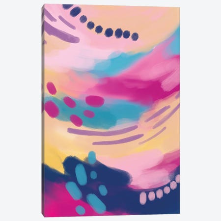 Colourful Flow - Pink Canvas Print #MGZ16} by Ana Moguš Canvas Print