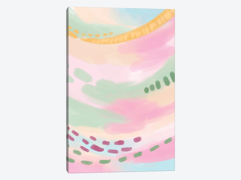 Colourful Flow - Pastels by Ana Moguš 1-piece Canvas Wall Art
