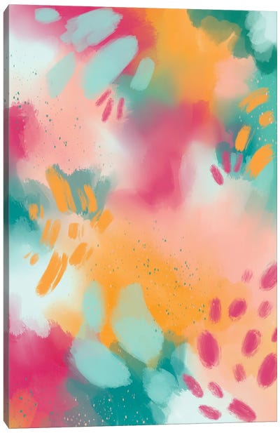 Happy Colours III Canvas Art Print - Ana Moguš