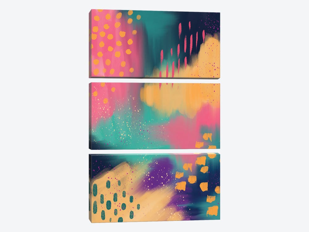 Colour Bloom by Ana Moguš 3-piece Art Print