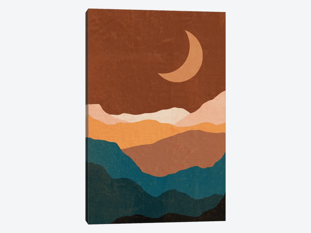 Moon Over The Mountains by Ana Moguš 1-piece Canvas Wall Art