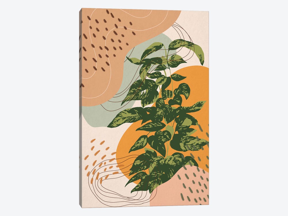 Abstract Pothos by Ana Moguš 1-piece Canvas Wall Art