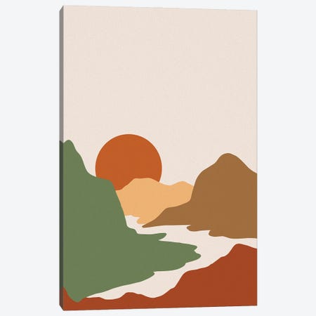 Sunset Mountains Canvas Print #MGZ42} by Ana Moguš Canvas Print