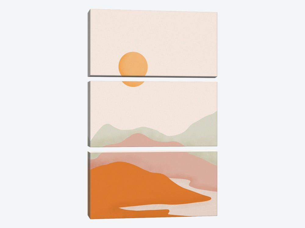 Sunset Moutnains by Ana Moguš 3-piece Canvas Print