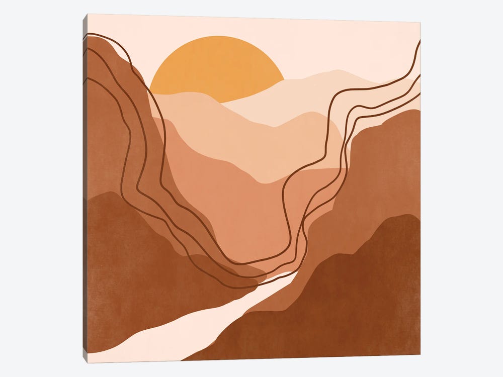 Sunset Over The Mountains VII by Ana Moguš 1-piece Canvas Print