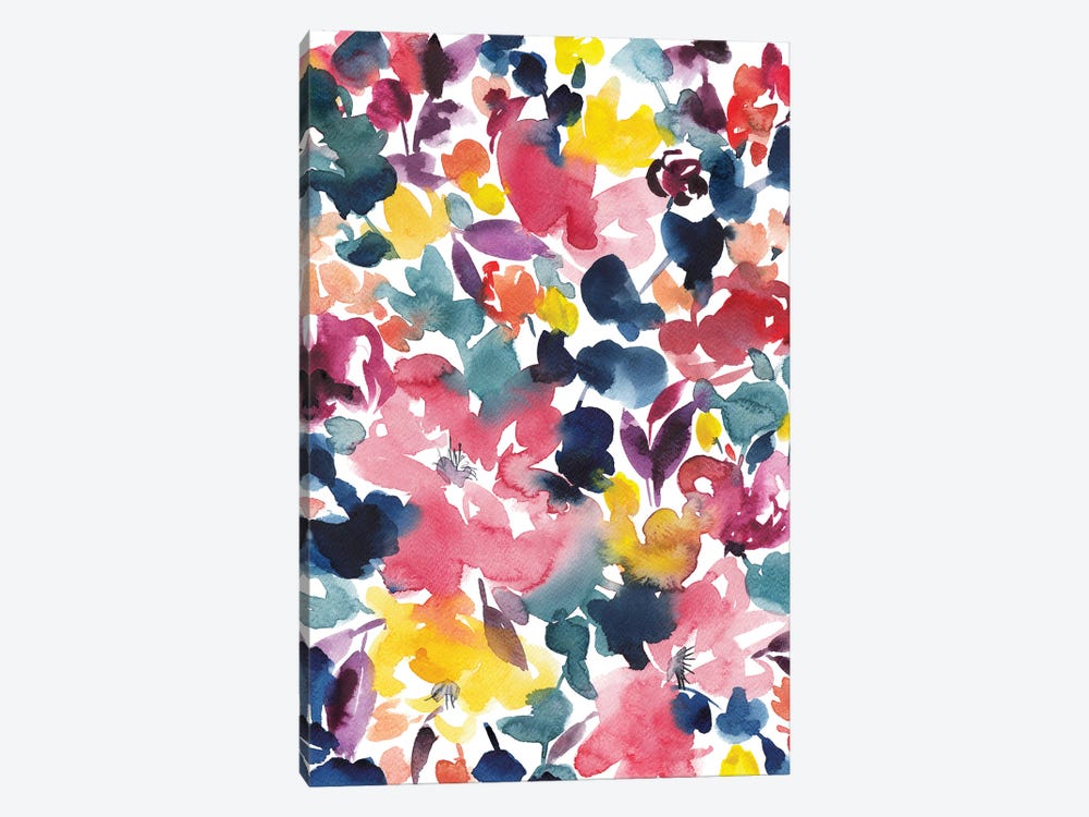 Colourful Flower Bloom by Ana Moguš 1-piece Canvas Wall Art