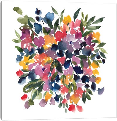 Flower Bouquet Canvas Art Print - Ana Moguš