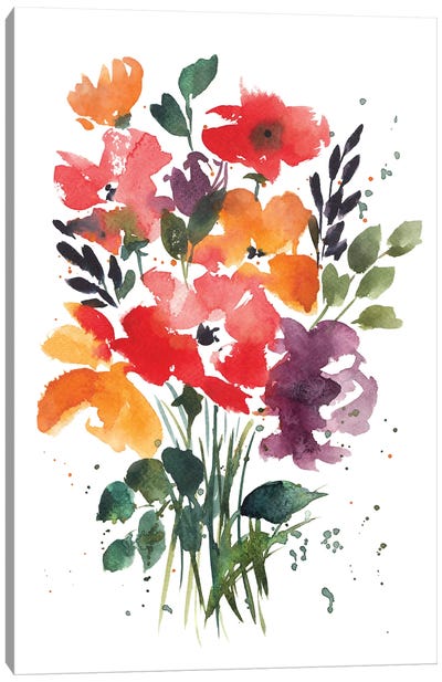 Spring Bouquet Canvas Art Print - Ana Moguš