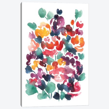 Abstract Colourful Flowers II Canvas Print #MGZ68} by Ana Moguš Canvas Art Print