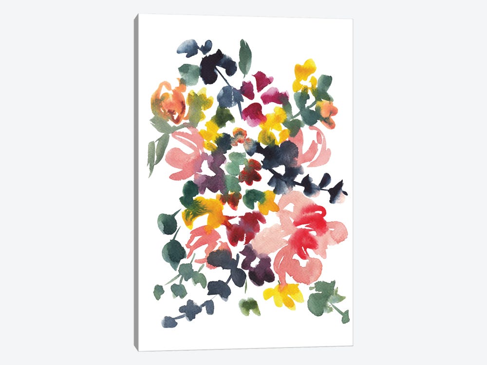 Colourful Florals II by Ana Moguš 1-piece Canvas Print