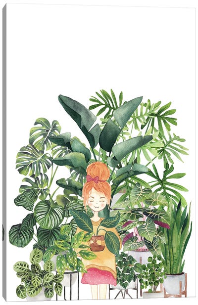 Plant Lady Canvas Art Print - Ana Moguš