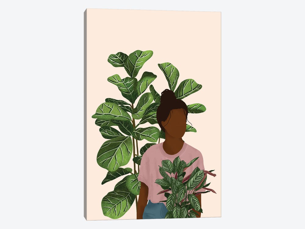 Chilling With Plants by Ana Moguš 1-piece Canvas Print