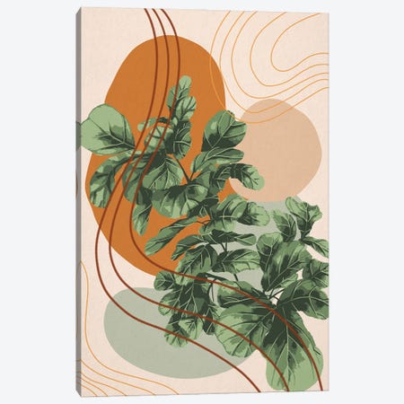 Abstract Fiddle Leaf Fig Canvas Print #MGZ7} by Ana Moguš Canvas Print