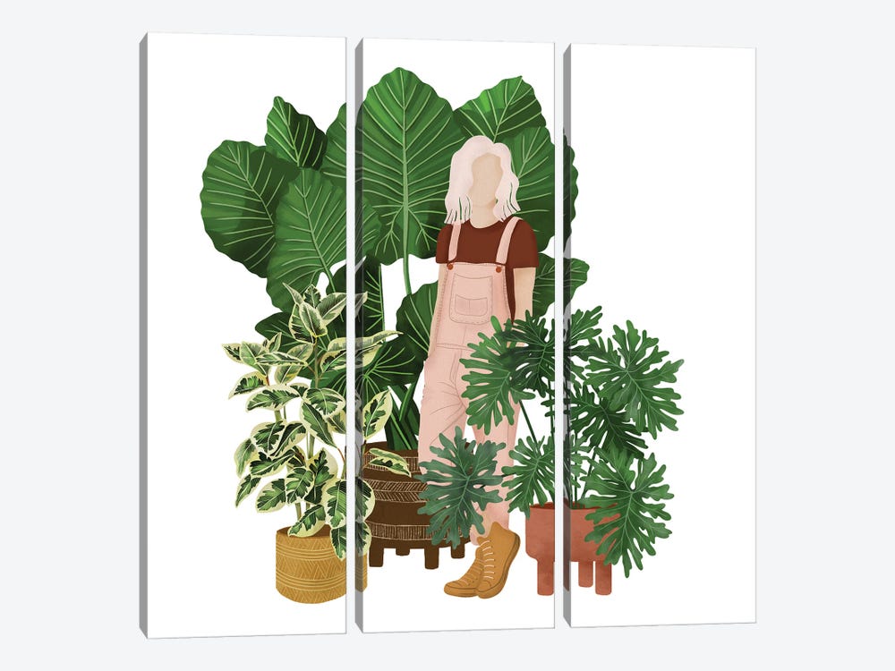 Plant Lady VII by Ana Moguš 3-piece Art Print