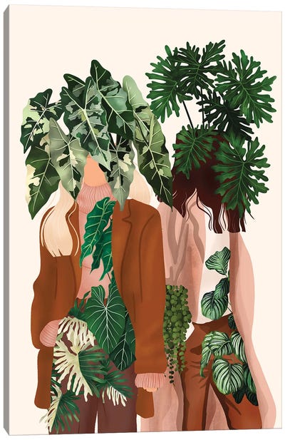 Modern Plant Ladies I Canvas Art Print - Ana Moguš