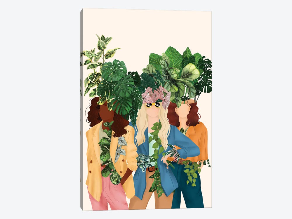 Modern Plant Ladies II by Ana Moguš 1-piece Canvas Art