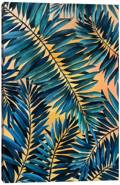 Tropical Leaves II Canvas Art Print - Ana Moguš