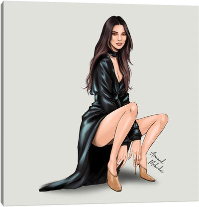 Kendall Jenner Canvas Art Print - Influencers