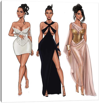 Kim Kardashian Canvas Art Print - Armand Mehidri