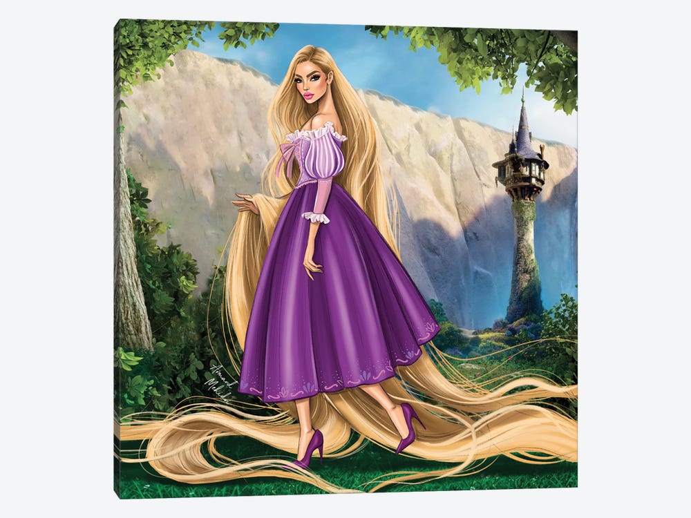 Rapunzel by Armand Mehidri 1-piece Canvas Art