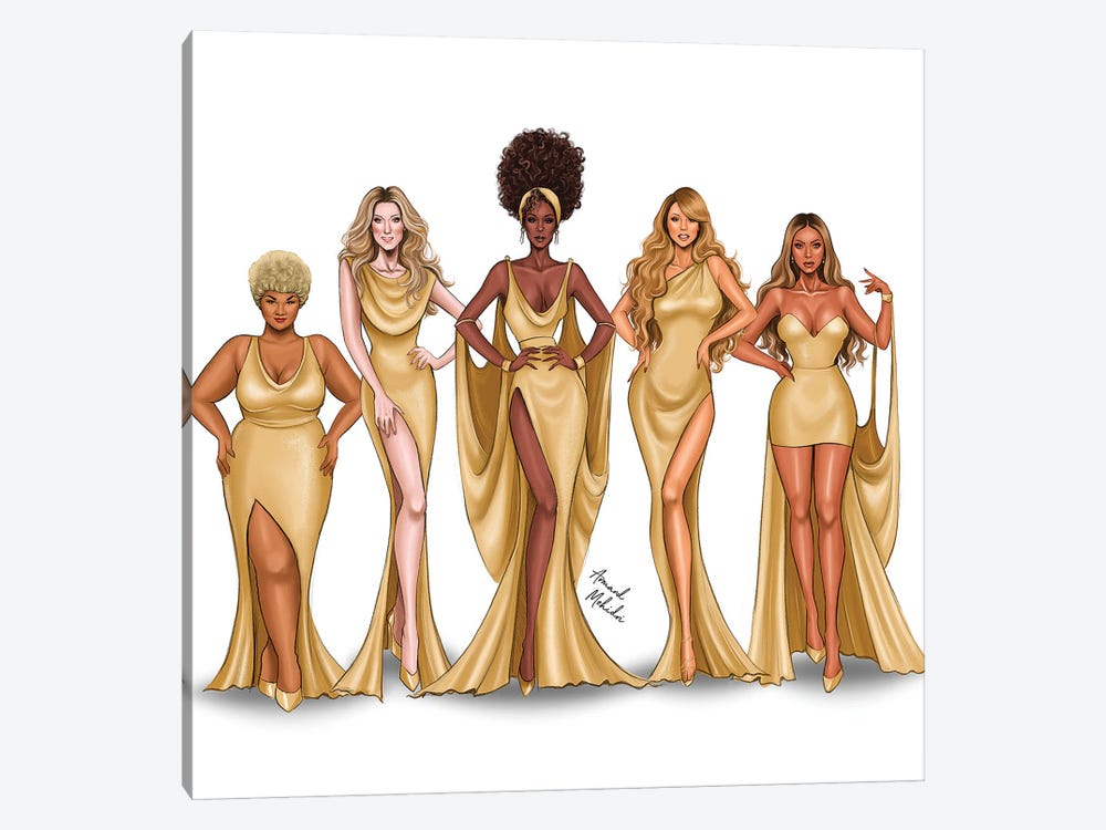 The Muses for Hercules by Armand Mehidri 1-piece Art Print